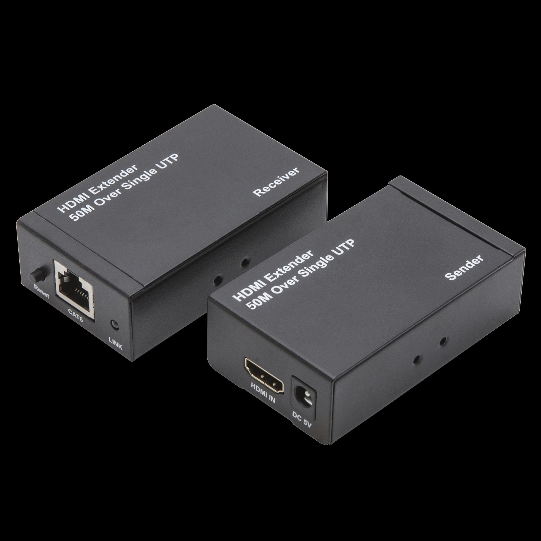 HDMI-förlängning Via Nätverkskabel - HDMI-signalomvandlare | Kjell.com