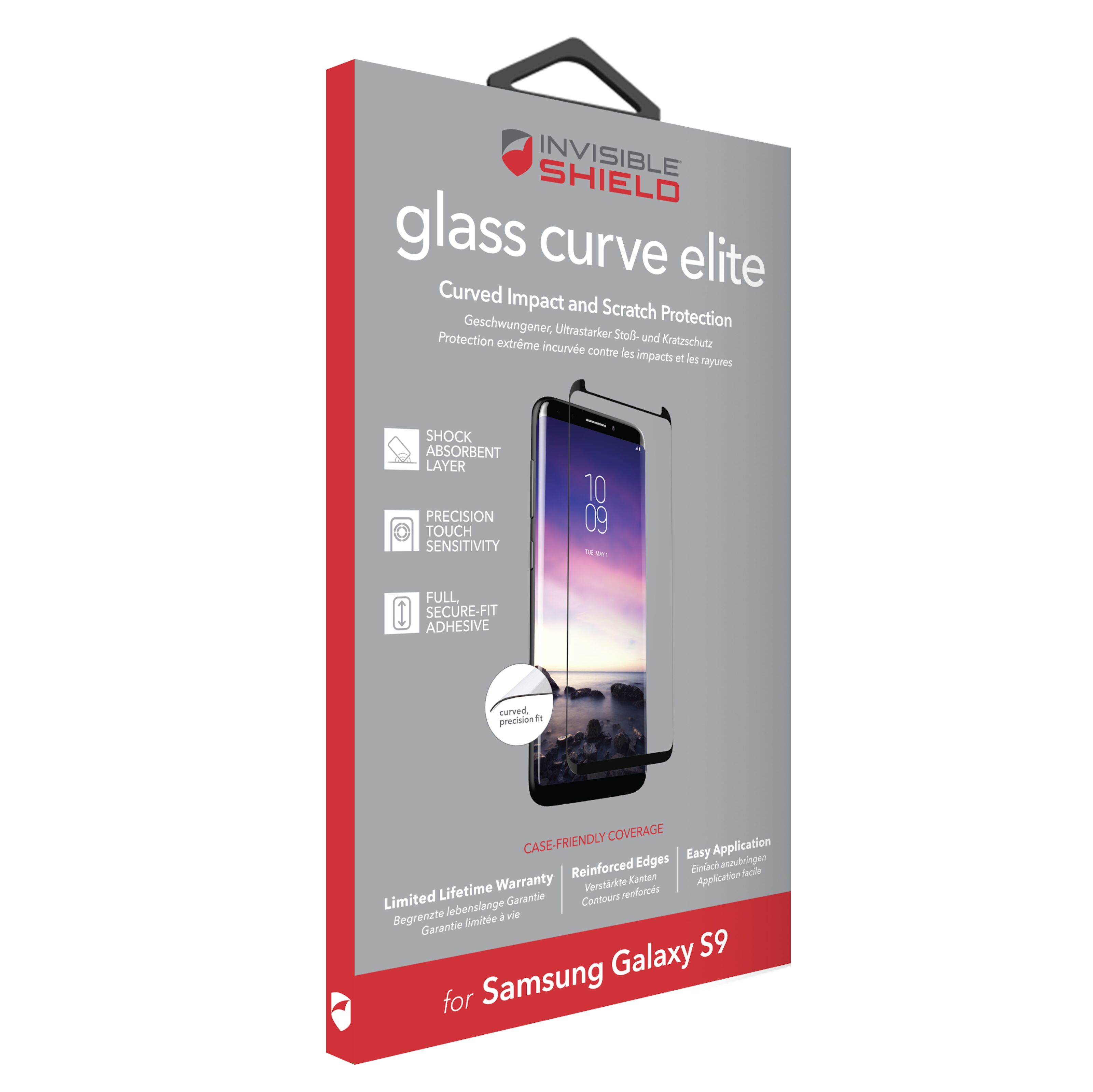 Invisible Shield Glass Curve Elite Skärmskydd för Galaxy S9