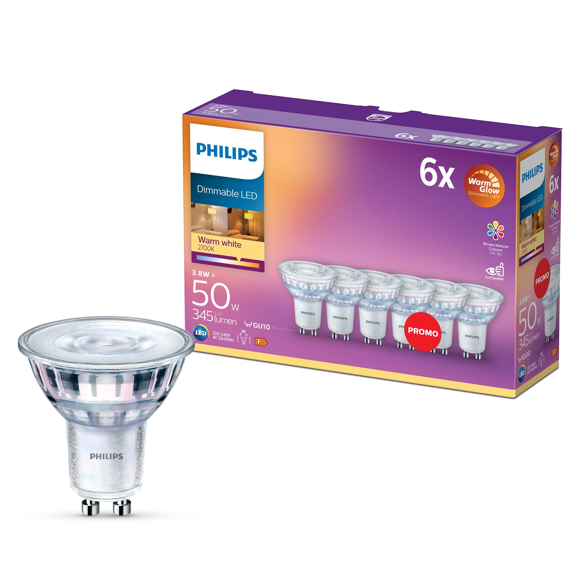 led spot gu10 dimbar