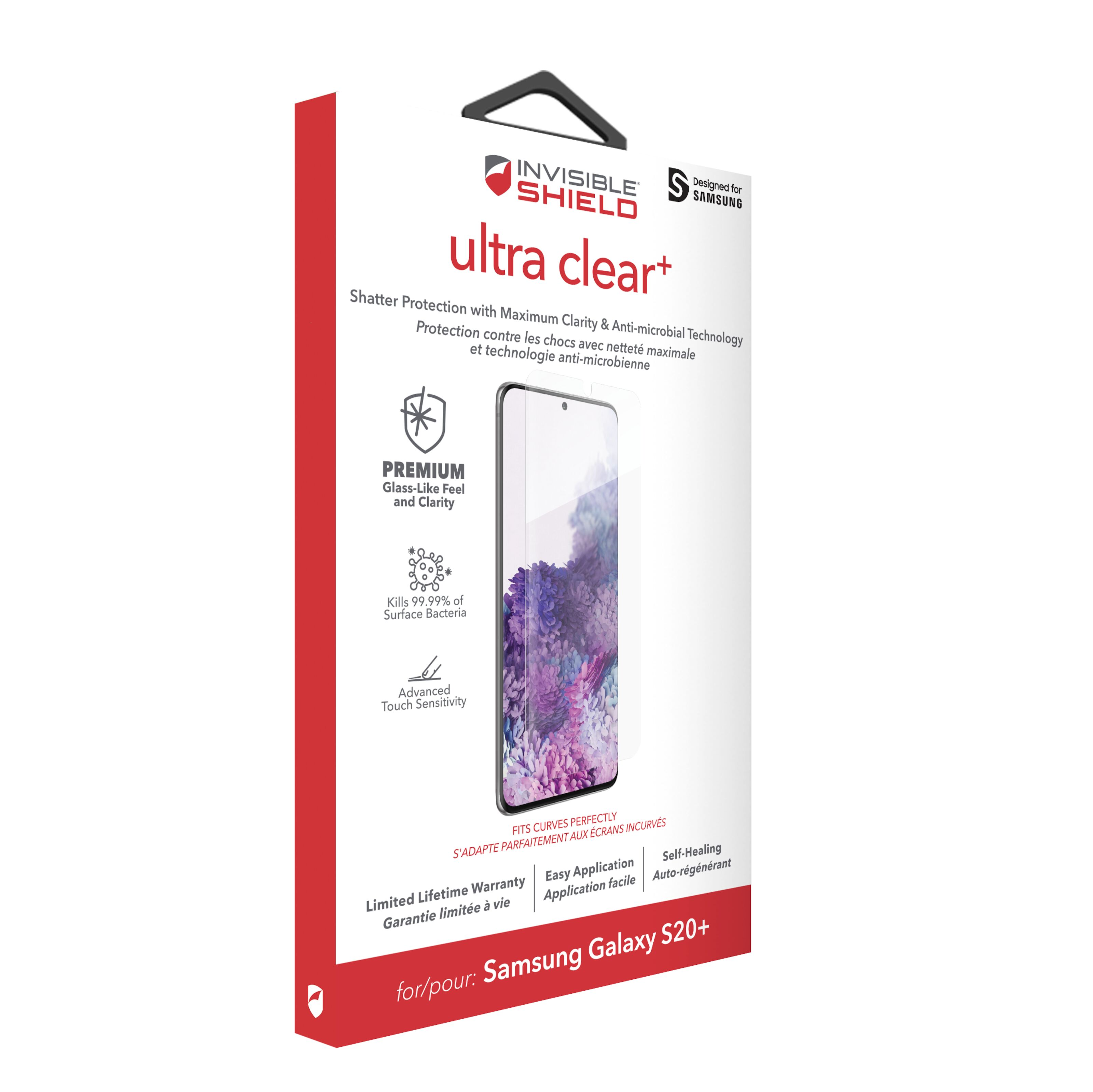 Invisible Shield Ultra Clear+ Skärmskydd för Galaxy S20 Plus