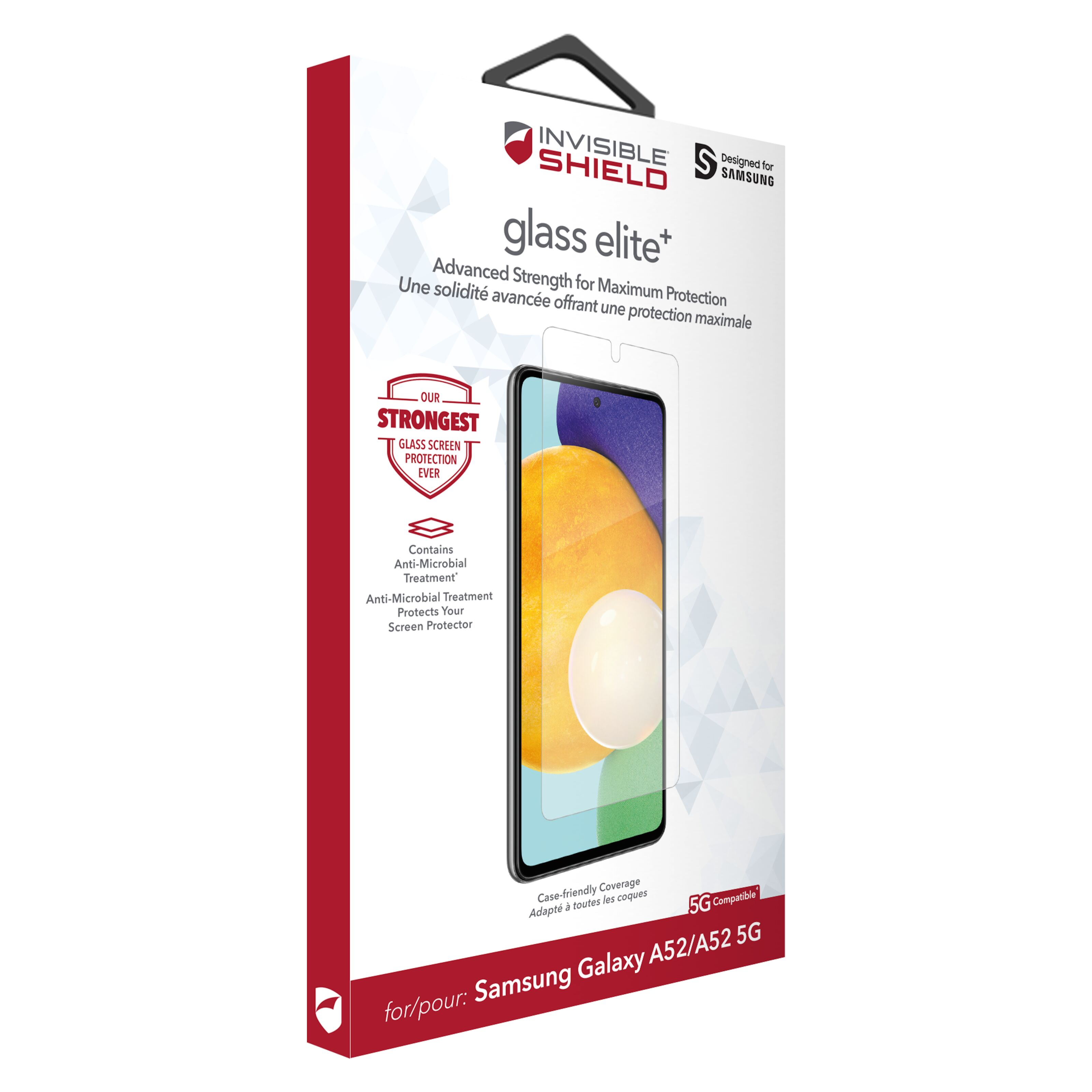 Invisible Shield Glass Elite + Skärmskydd för Galaxy A52