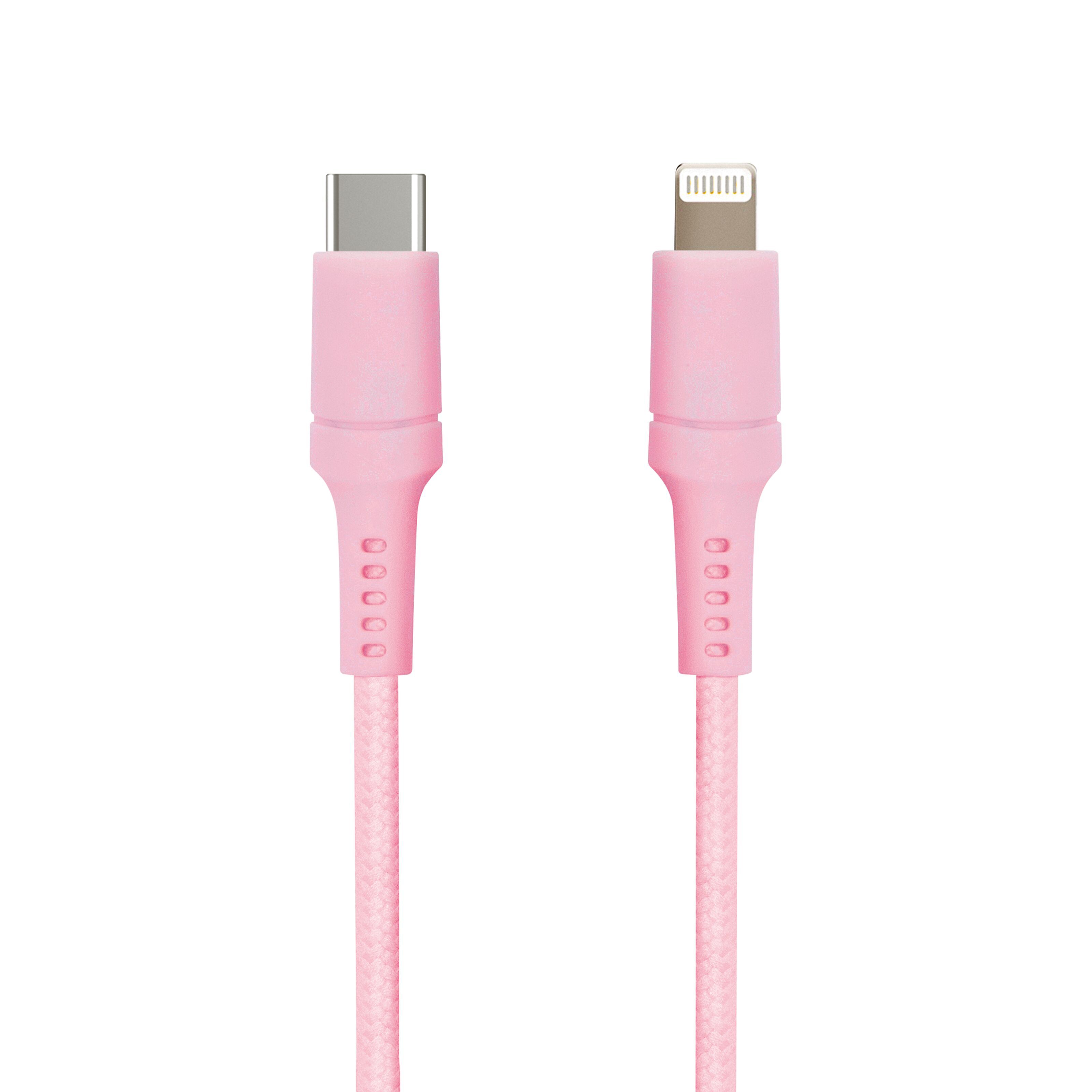 Nomadelic USB-C till Lightning 0.5 m Rosa