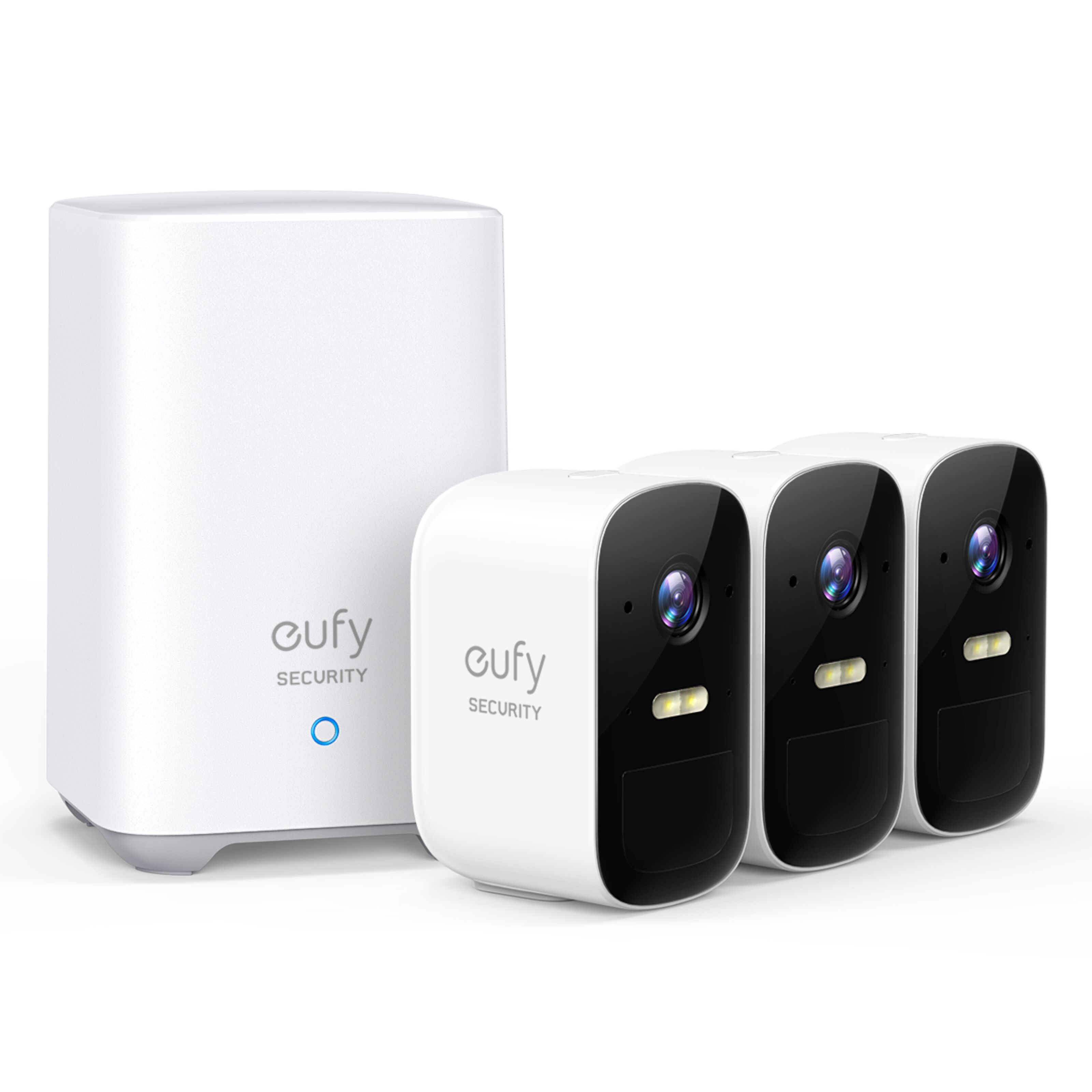 Eufy EufyCam 2C Kit Overvåkingssystem 3 kameraer - Batteridrevne ...