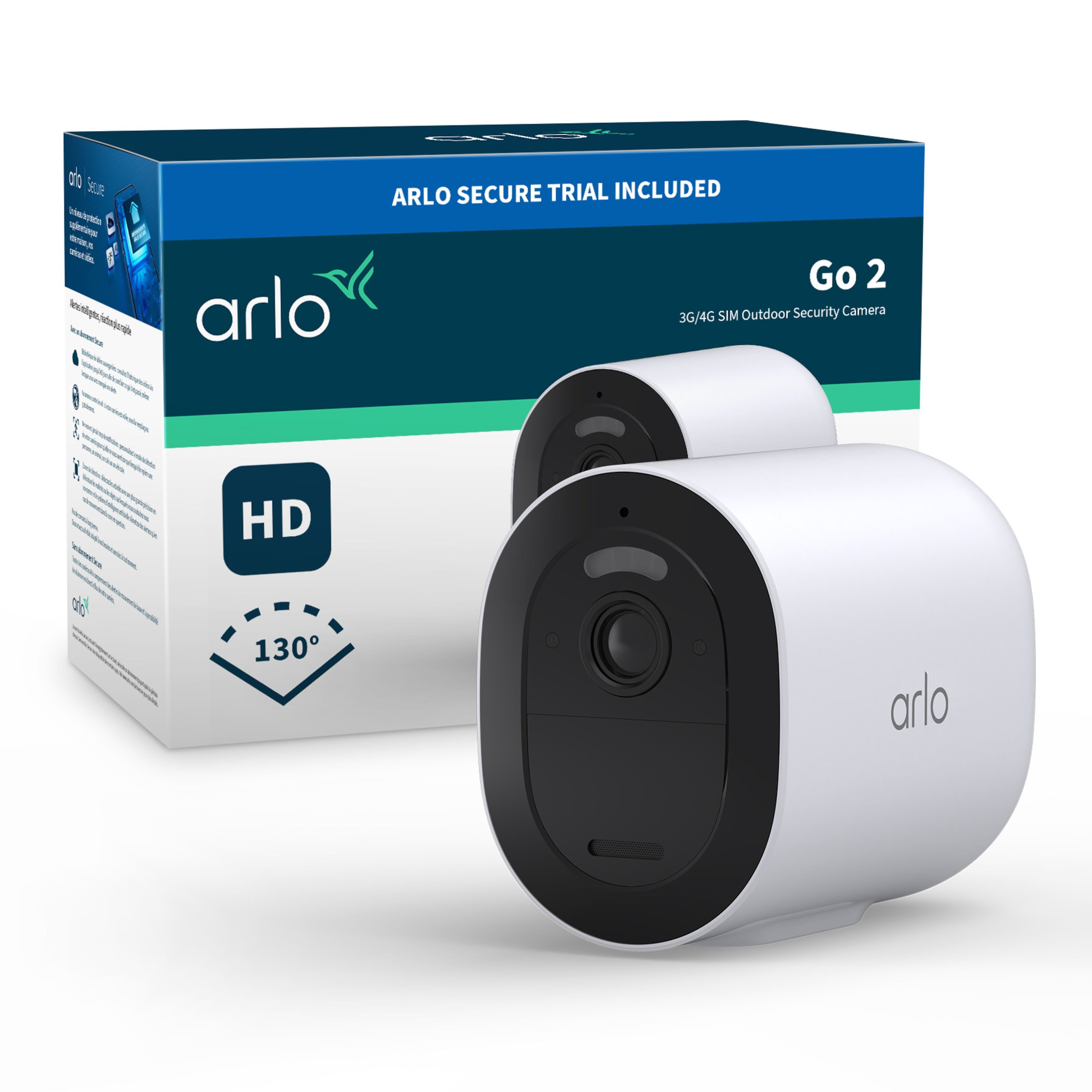 Arlo Go 2 3G/4G SIM & Wi-Fi utendørs overvåkingskamera