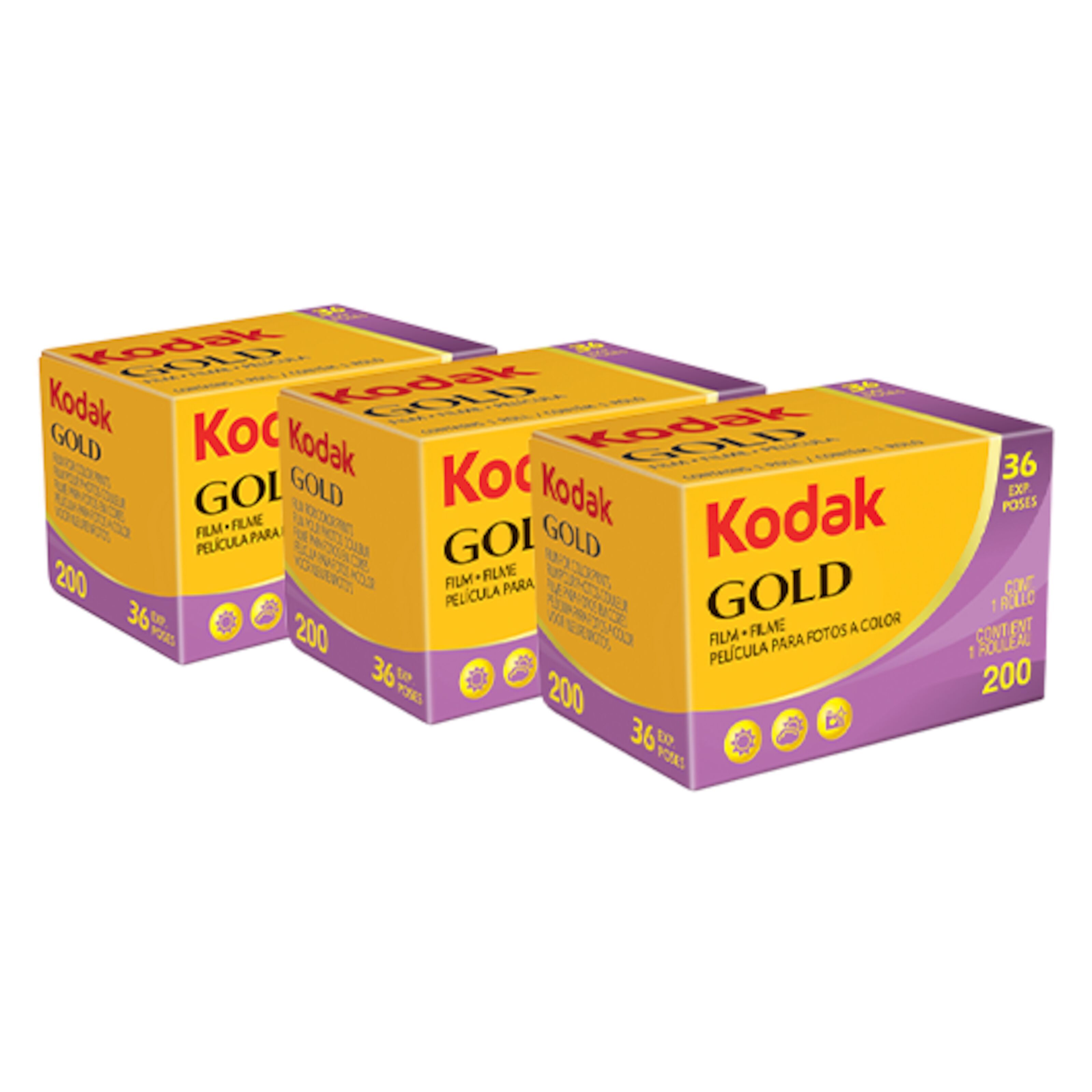 Kodak Gold 135-film 36 bilder med färg ISO 200 3-pack