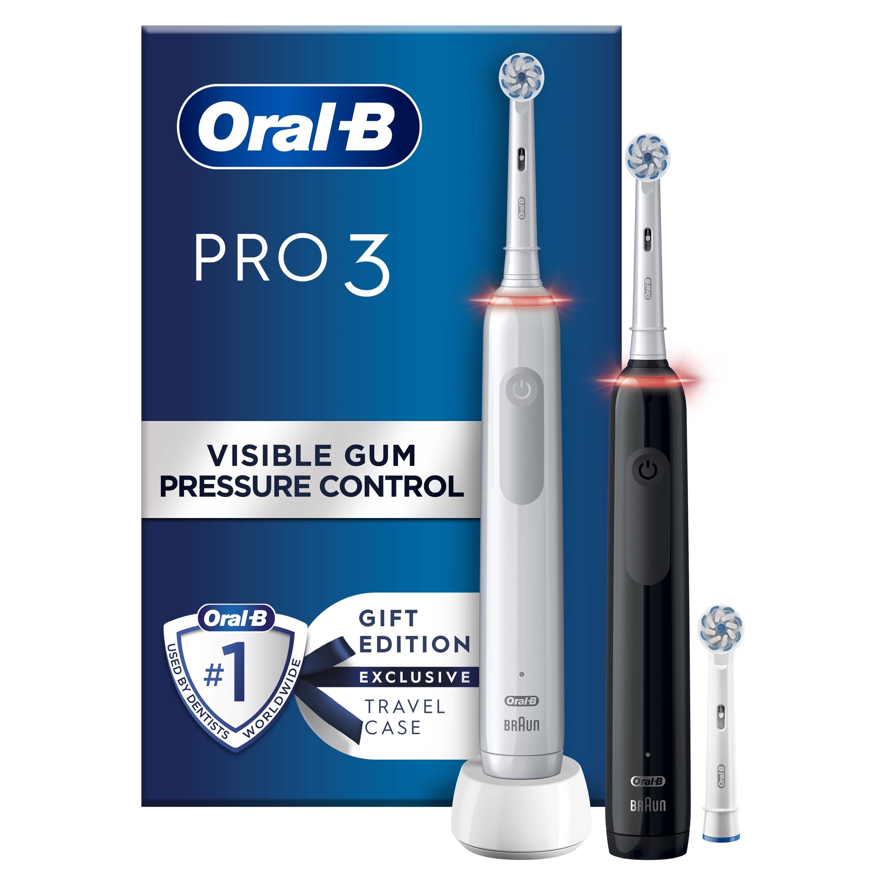 Oral-B 3900N Pro 3 Elektrisk Tannbørste 2-pk. - Elektriske Tannbørster ...