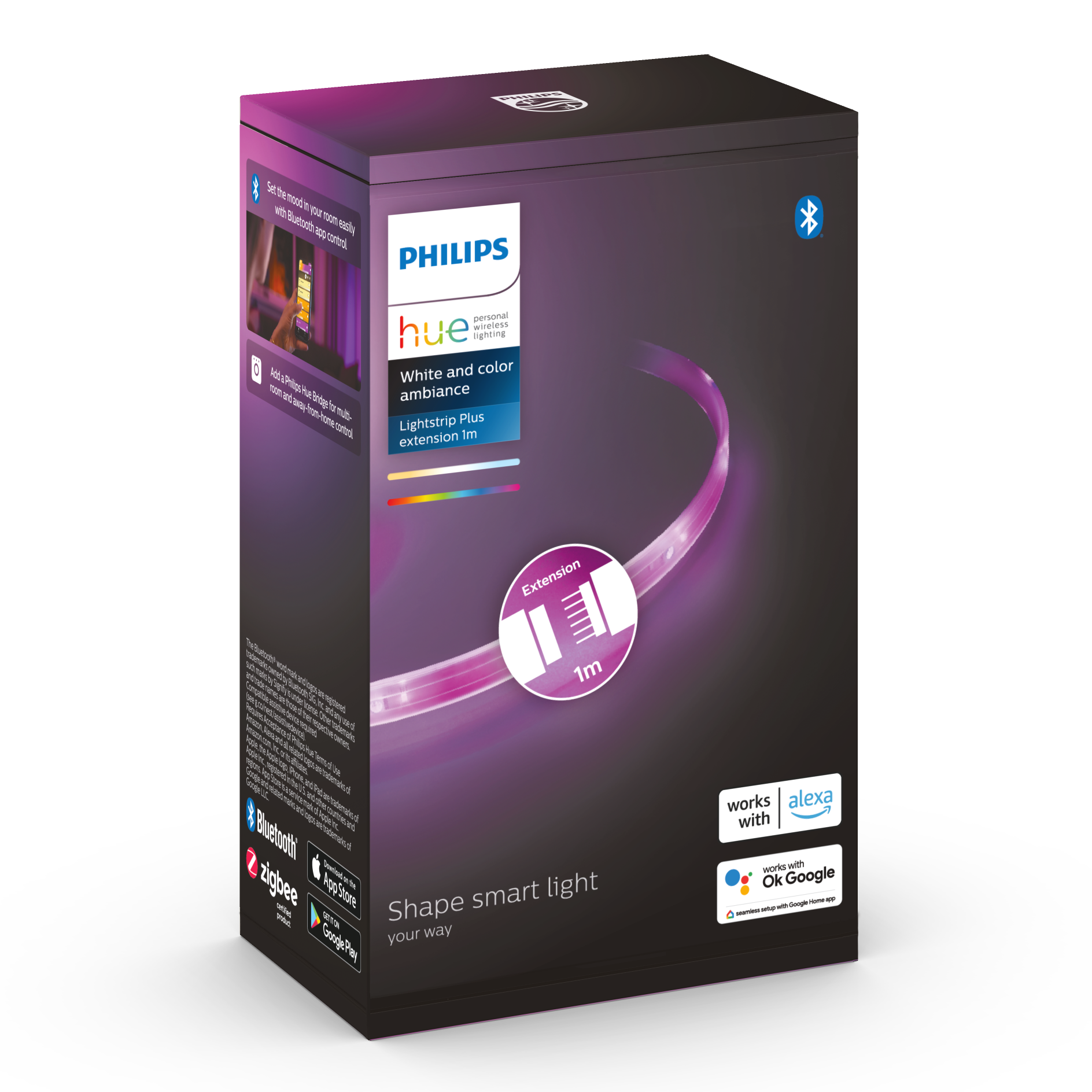 Philips hue lightstrip hot sale plus google home