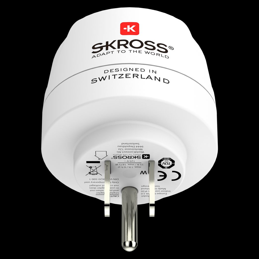 Skross Jordad Reseadapter USA - Reseadaptrar | Kjell.com