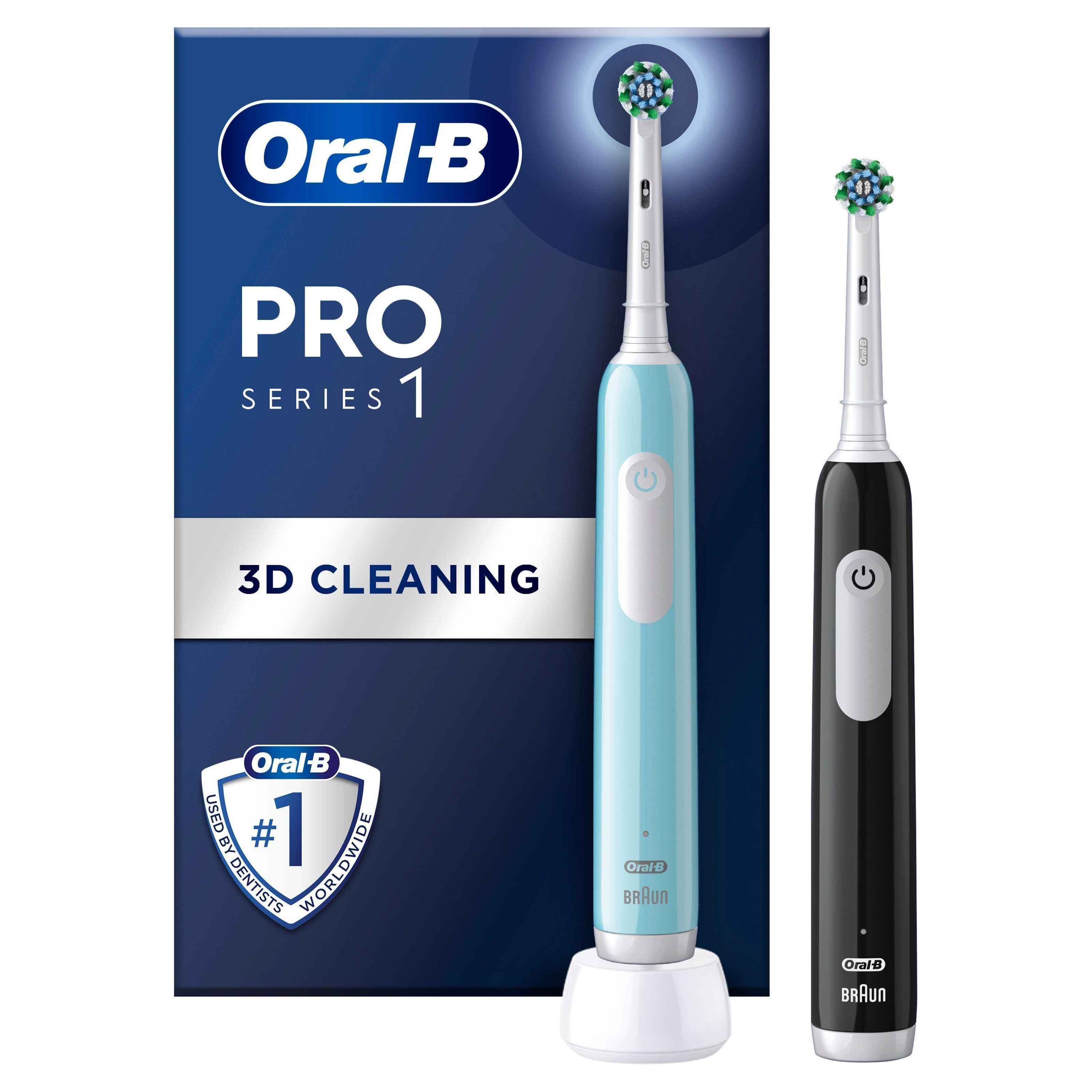 Oral-B Pro 1 DUO Eltandborste 2-pack - Eltandborstar | Kjell.com