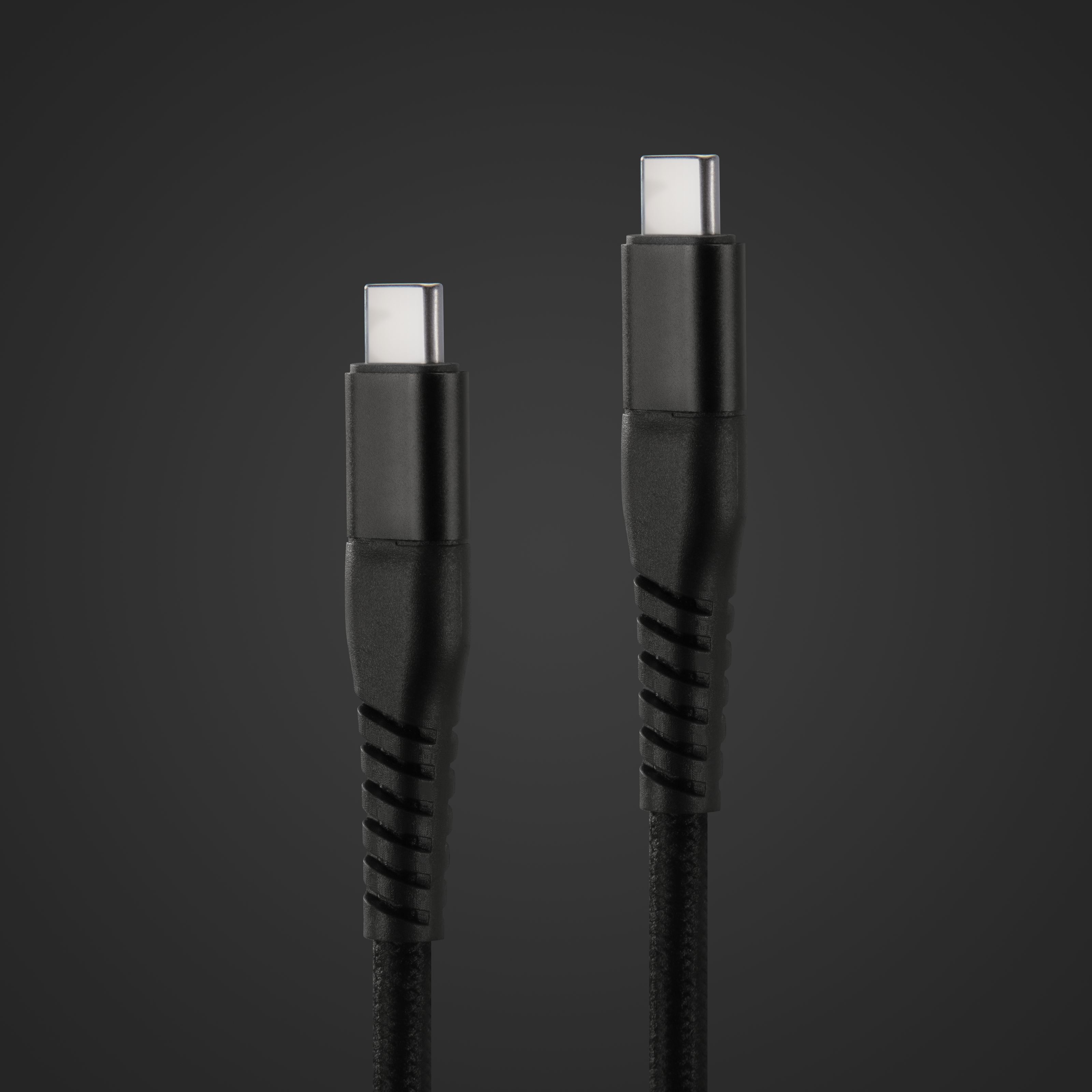 Linocell Premium Kevlar USB-C 3.2-kabel Svart 2 m