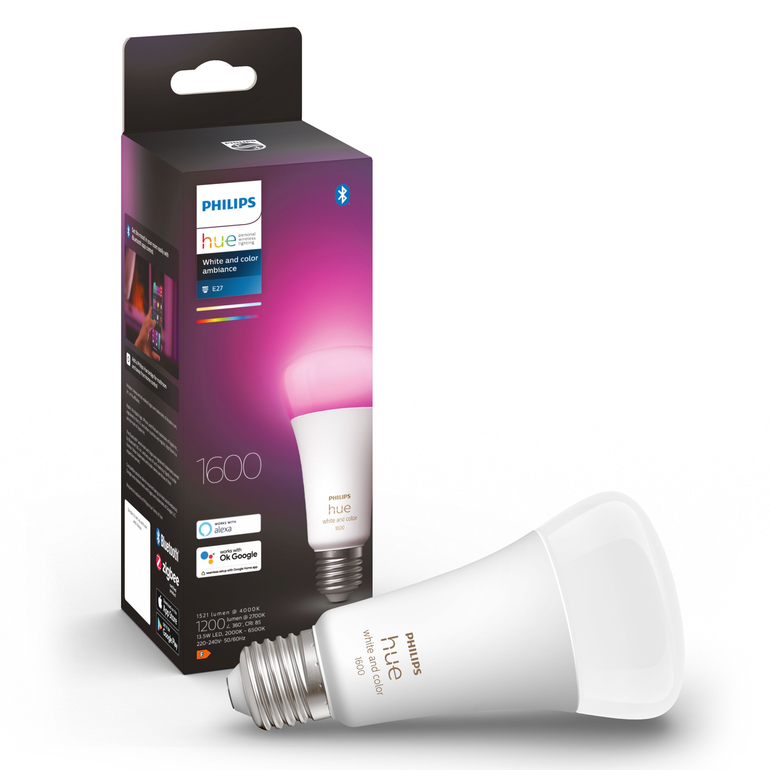 Philips Hue Color Ambiance Smart LED-lampa E27 1600 Lm - Philips Hue ...