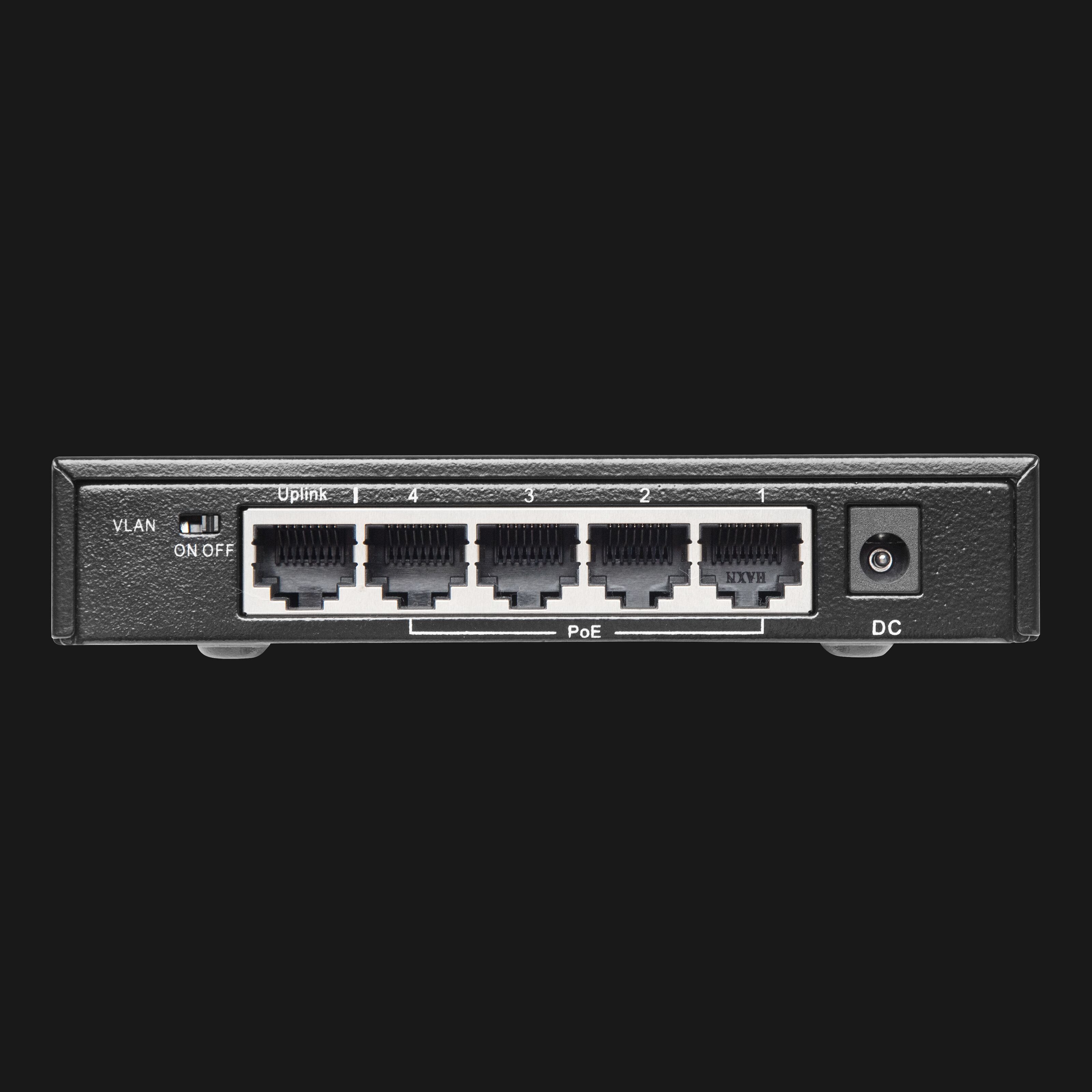 Plexgear Gigabitswitch med POE+ 5-portar