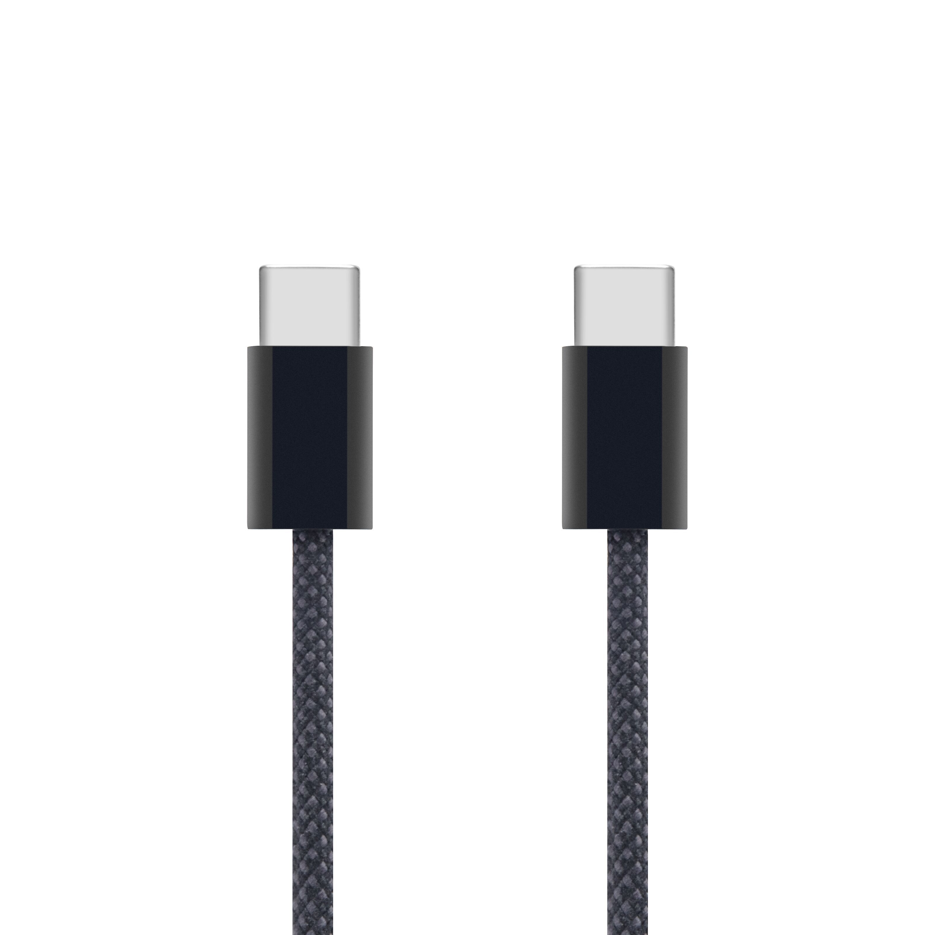 Linocell Flätad USB-C- Till USB-C-kabel - USB-C Kablar | Kjell.com