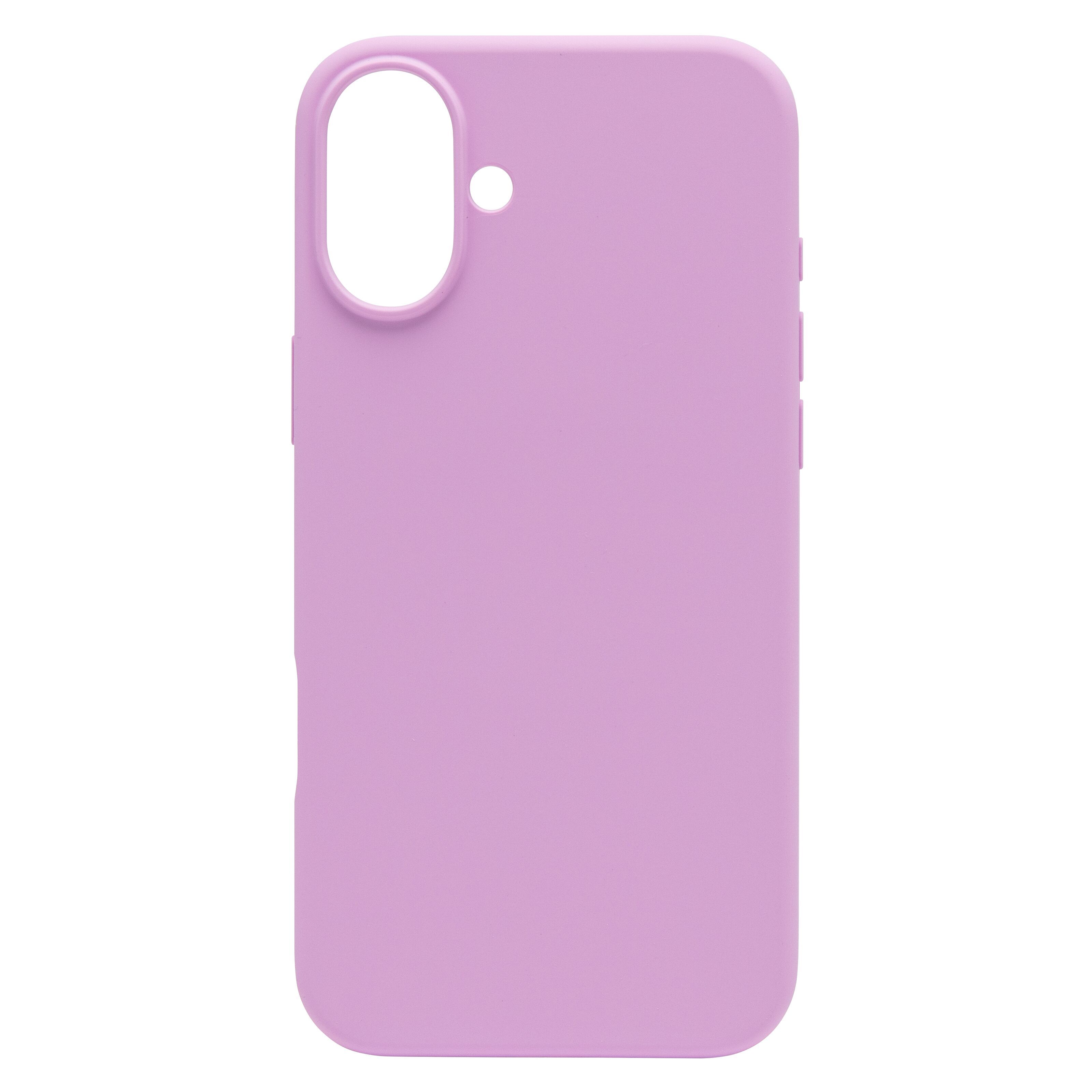 Linocell Rubber case för iPhone 16 Plus Rosa