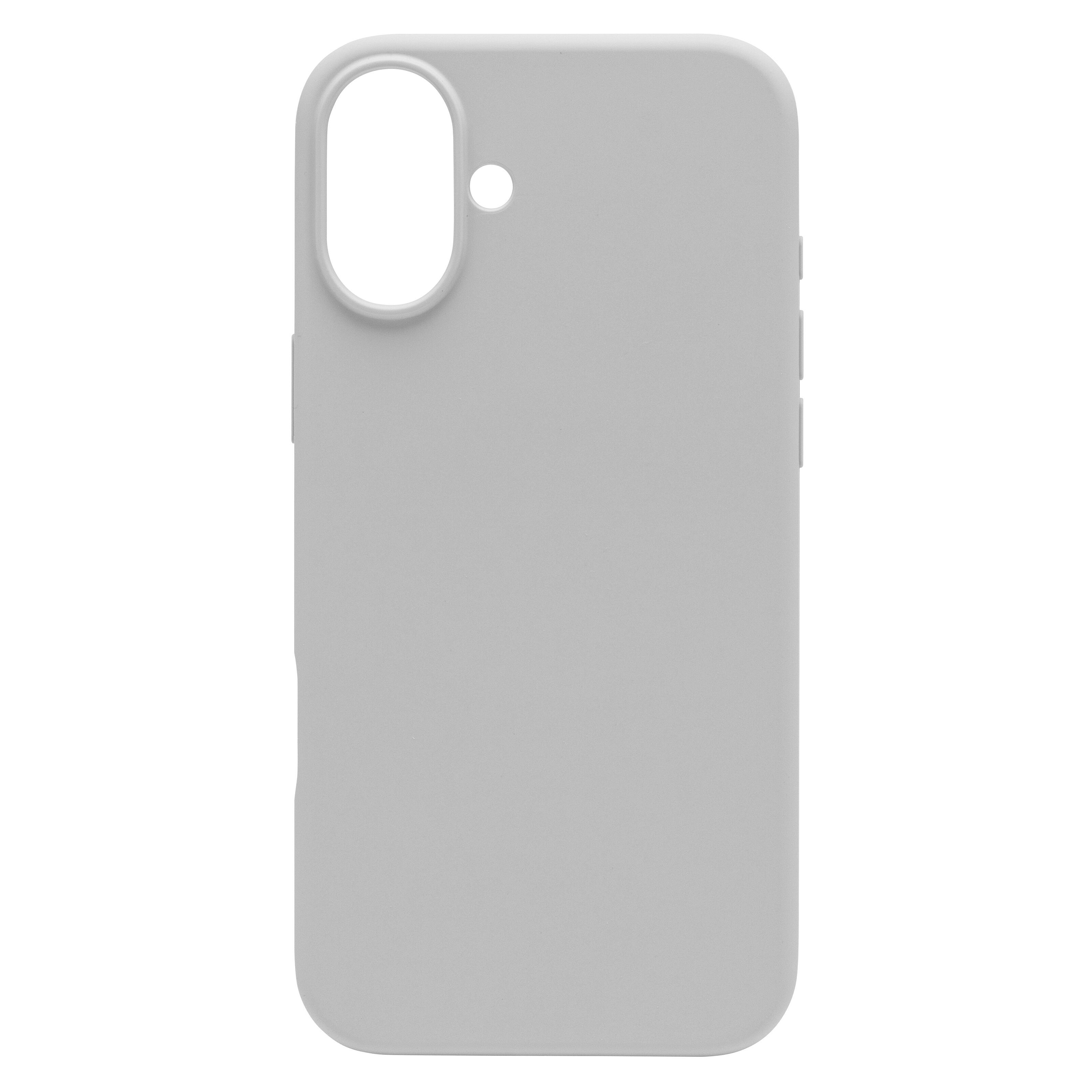 Linocell Rubber case för iPhone 16 Plus Grå