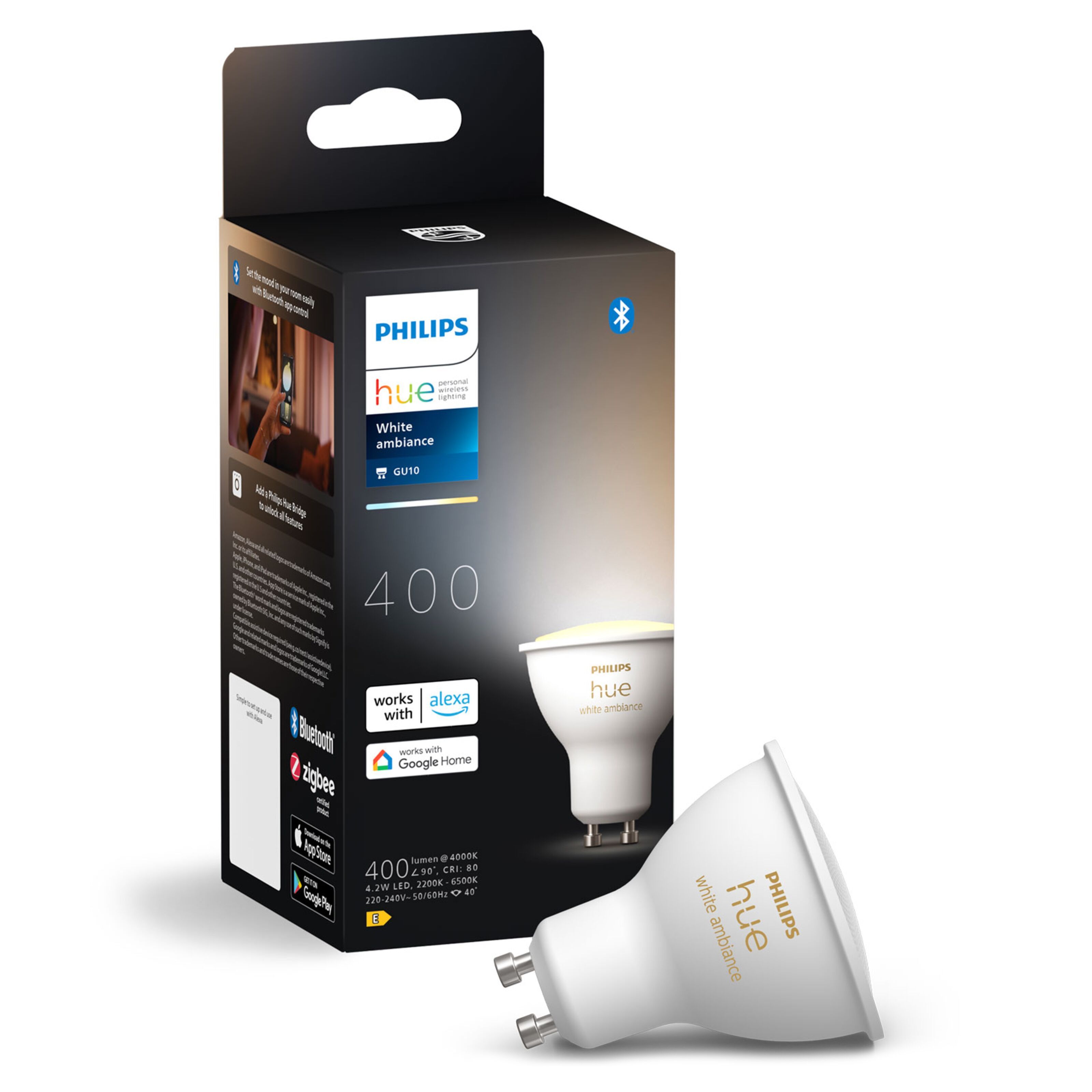 Philips Hue Ambiance Smart LED-lampa GU10 400 lm