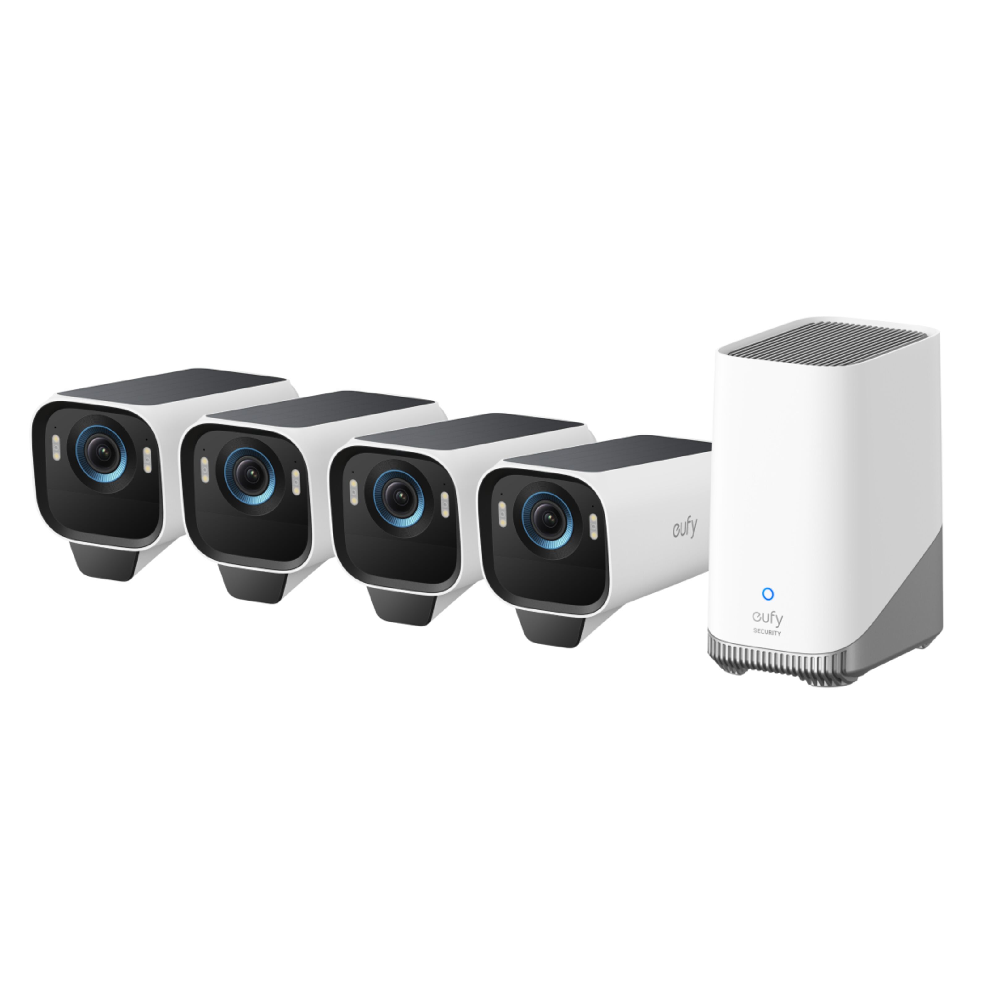 Eufy EufyCam S3 Pro kit med solpanel 4 kameror